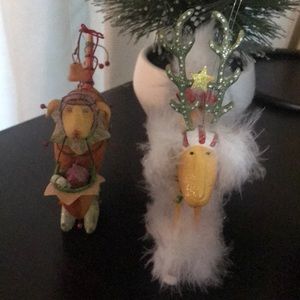 Department 56 Krinkles Labrador and Dog ornaments